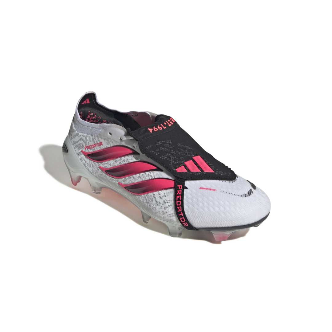 Adidas Predator Elite Fold-Over Tongue FG Boots – White / Solar Turbo / Black
