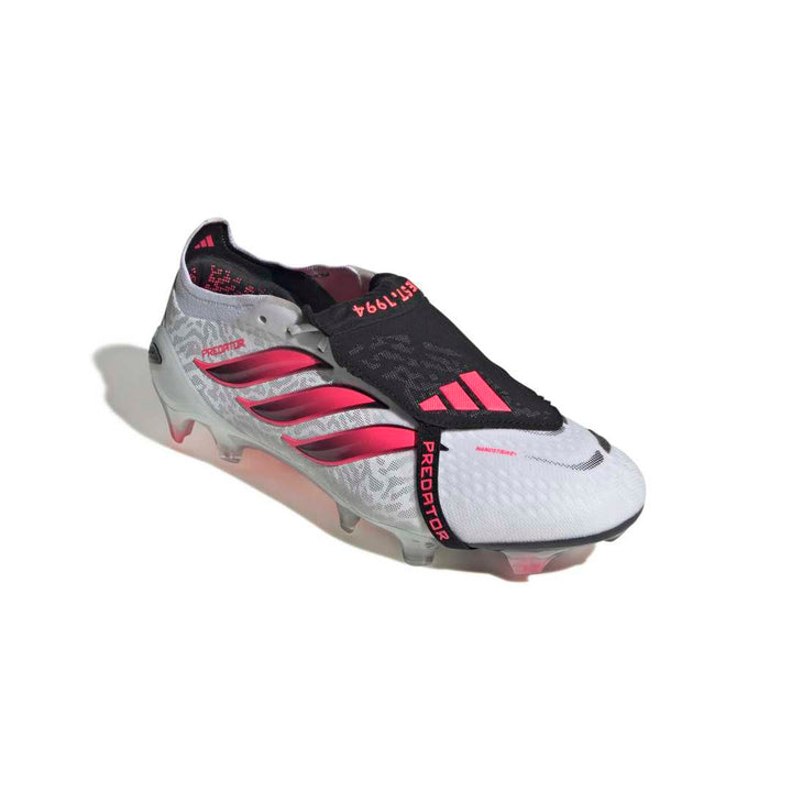 Adidas Predator Elite Fold-Over Tongue FG Boots – White / Solar Turbo / Black