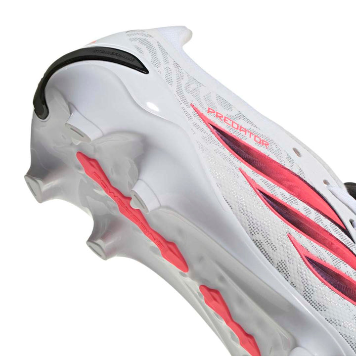 Adidas Predator League Fold-Over Tongue FG Boots – White / Solar Turbo / Black