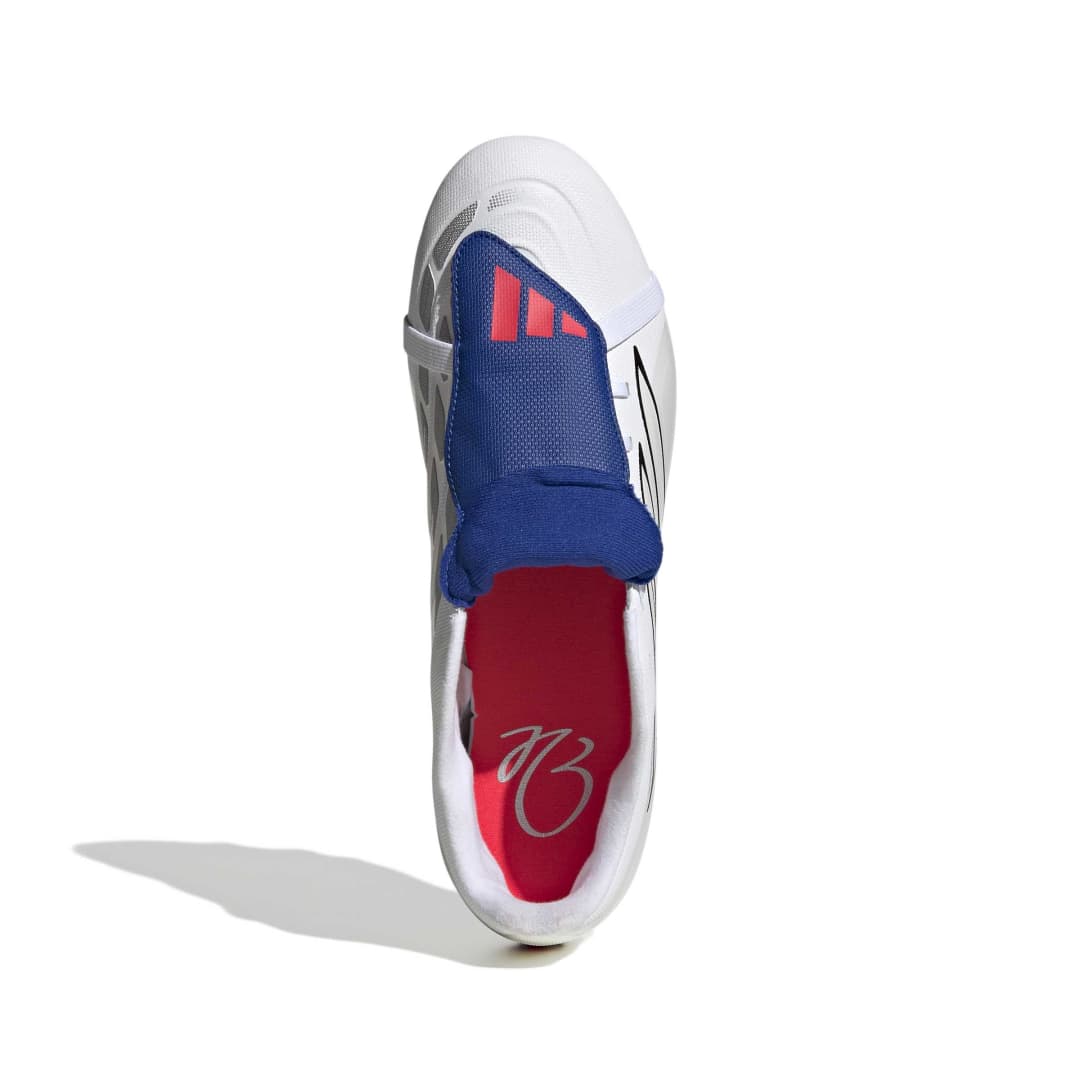 Predator Club Fold-Over Tongue FG/MG Boots - Metallic / White / Royal Blue