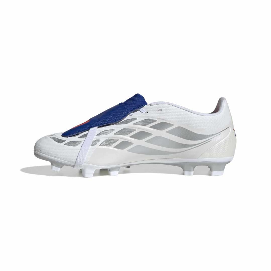 Predator Club Fold-Over Tongue FG/MG Boots - Metallic / White / Royal Blue