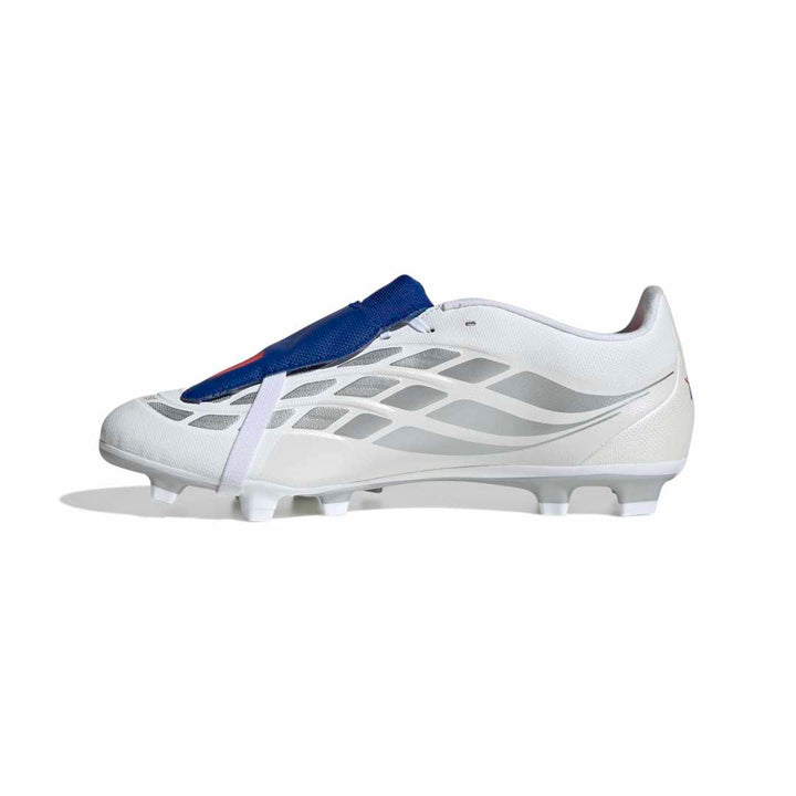 Predator Club Fold-Over Tongue FG/MG Boots - Metallic / White / Royal Blue