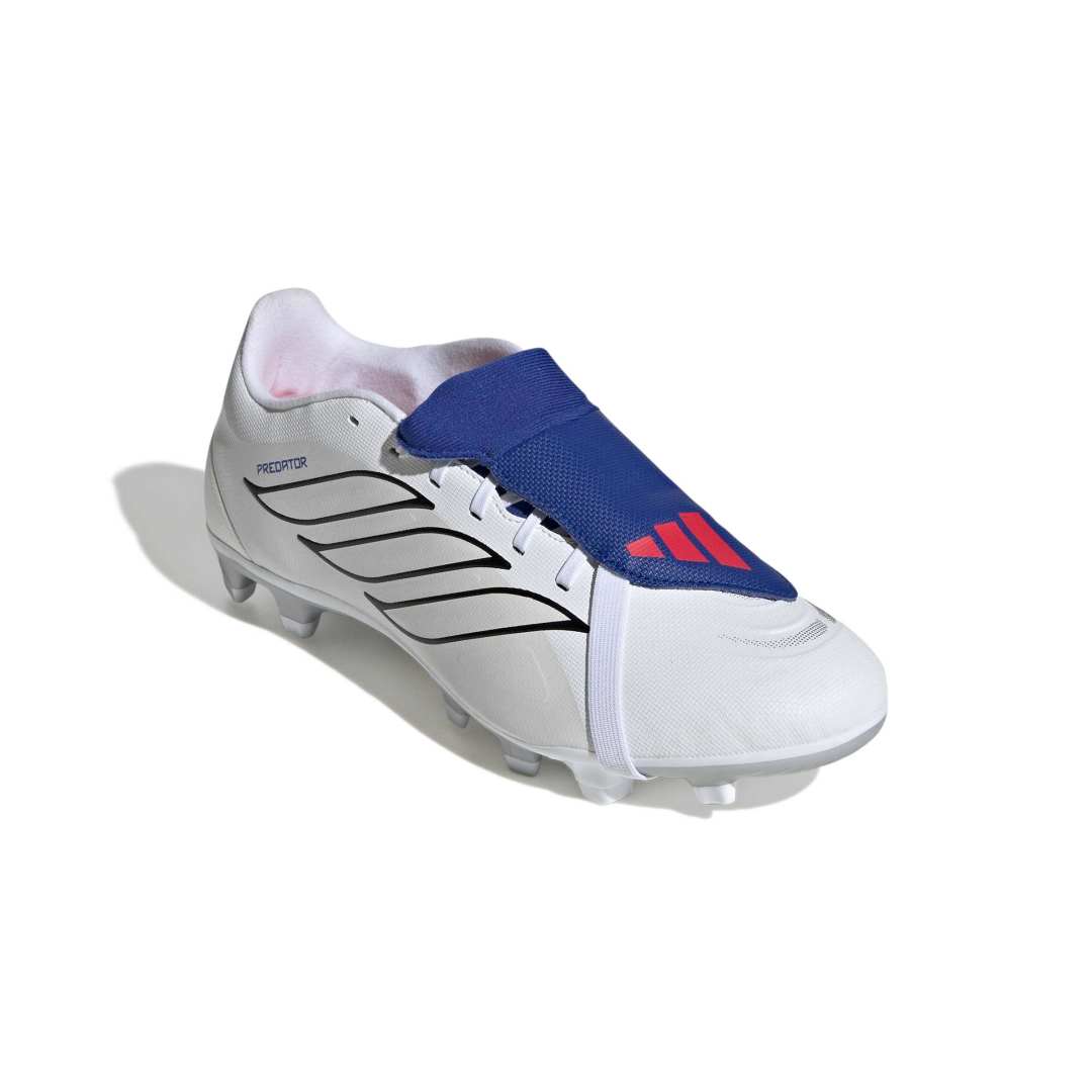 Predator Club Fold-Over Tongue FG/MG Boots - Metallic / White / Royal Blue