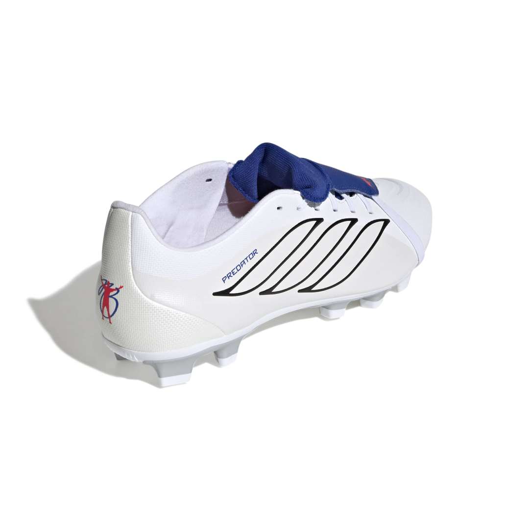 Predator Club Fold-Over Tongue FG/MG Boots - Metallic / White / Royal Blue