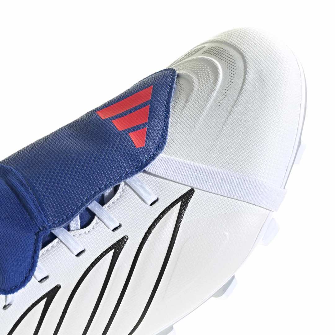 Predator Club Fold-Over Tongue FG/MG Boots - Metallic / White / Royal Blue