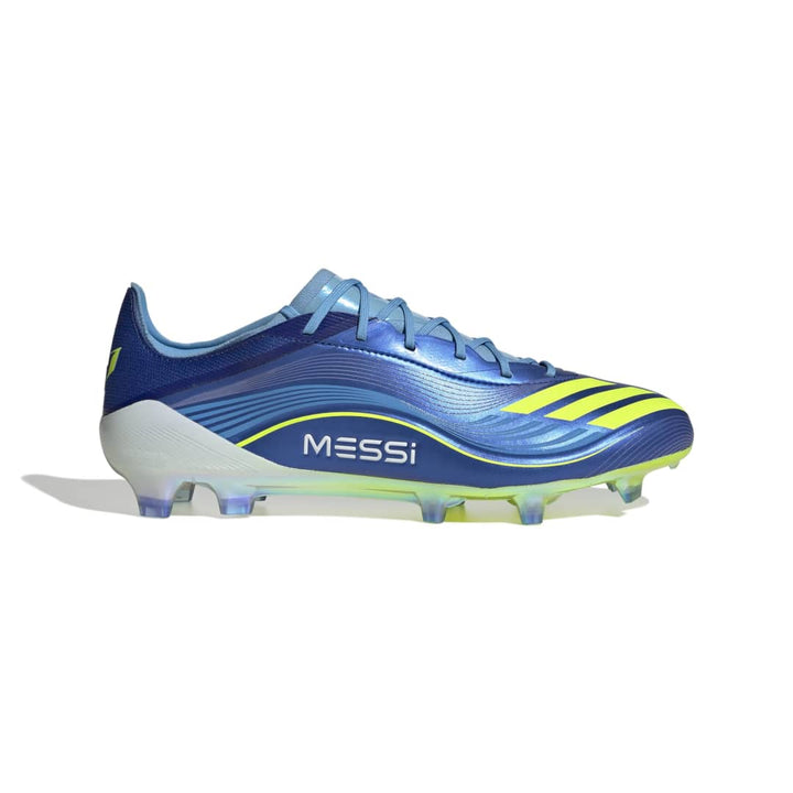 Adidas F50 Messi Elite Firm Ground Boots - Team Royal Blue/Solar Yellow/Semi Blue Burst