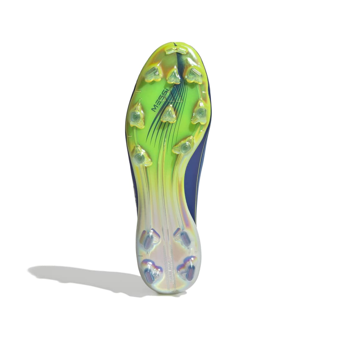 Adidas F50 Messi Elite Firm Ground Boots - Team Royal Blue/Solar Yellow/Semi Blue Burst