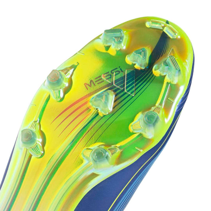 Adidas F50 Messi Elite Firm Ground Boots - Team Royal Blue/Solar Yellow/Semi Blue Burst