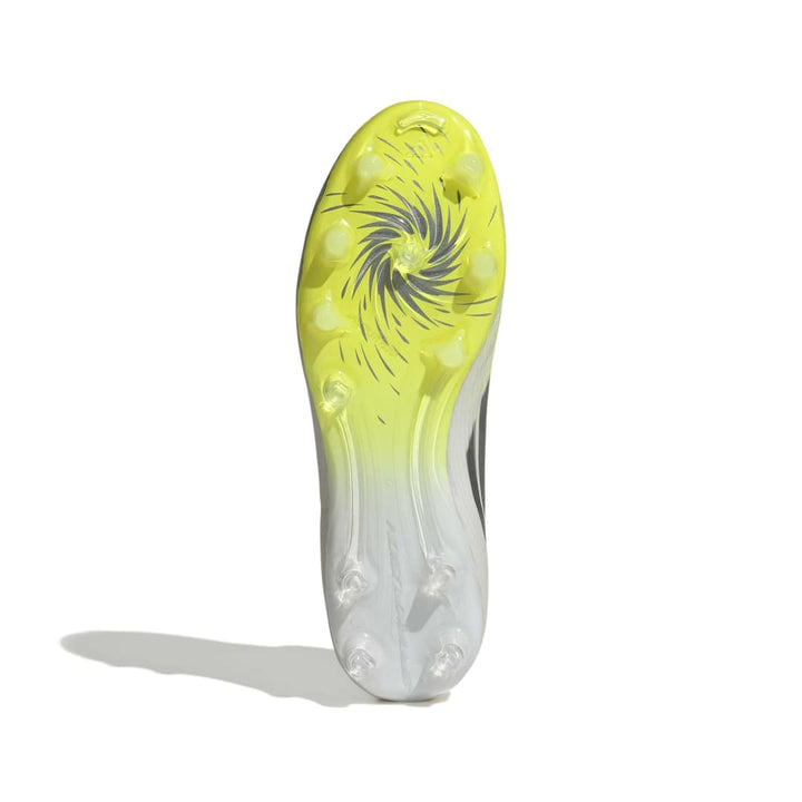 F50 Sparkfusion League -  Mid Cut FG/AG Football Boots Womens - White / Iron / Yellow