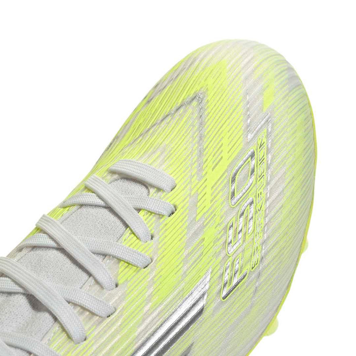 F50 Sparkfusion League -  Mid Cut FG/AG Football Boots Womens - White / Iron / Yellow