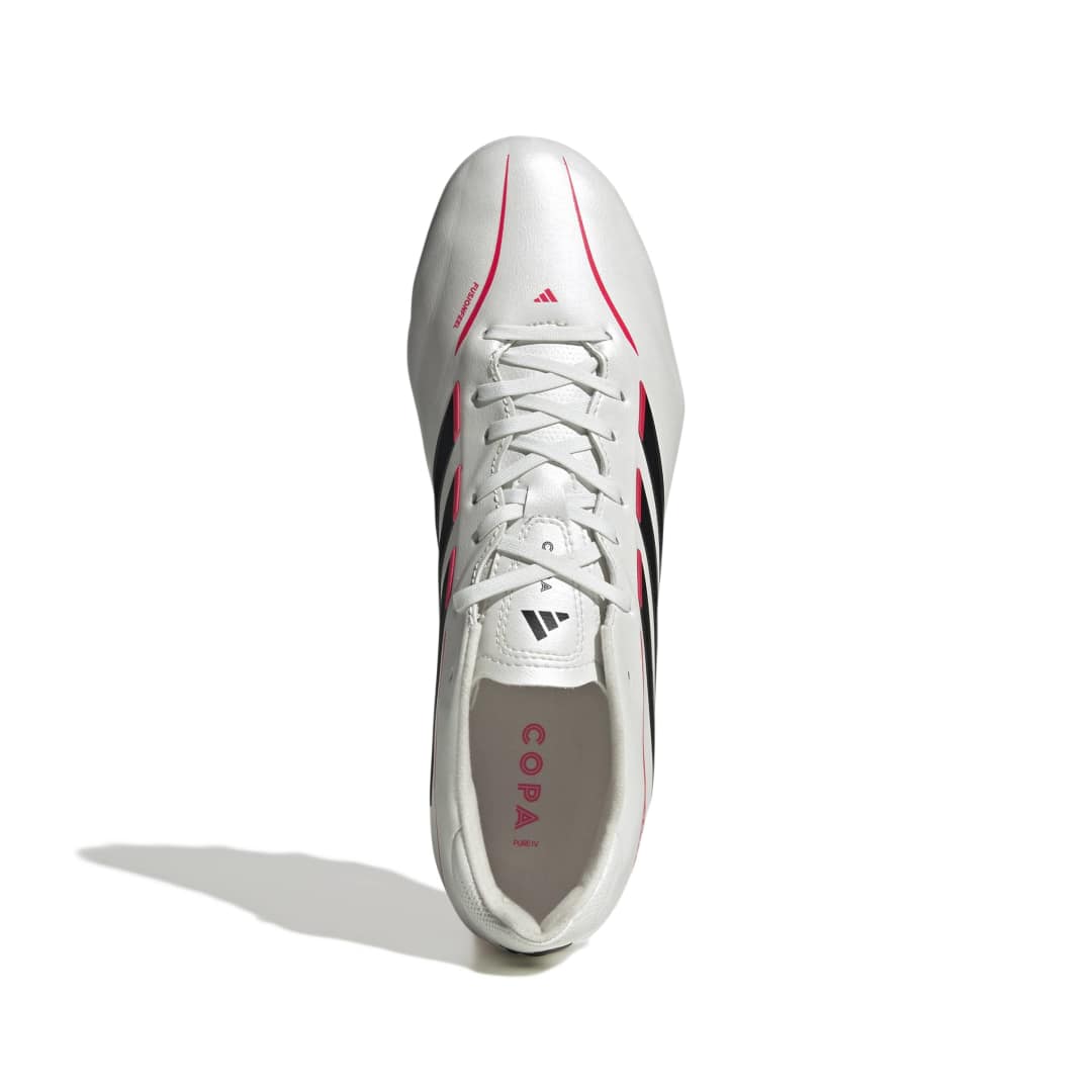 Copa Pure IV League FG Boots - White / Black / Red