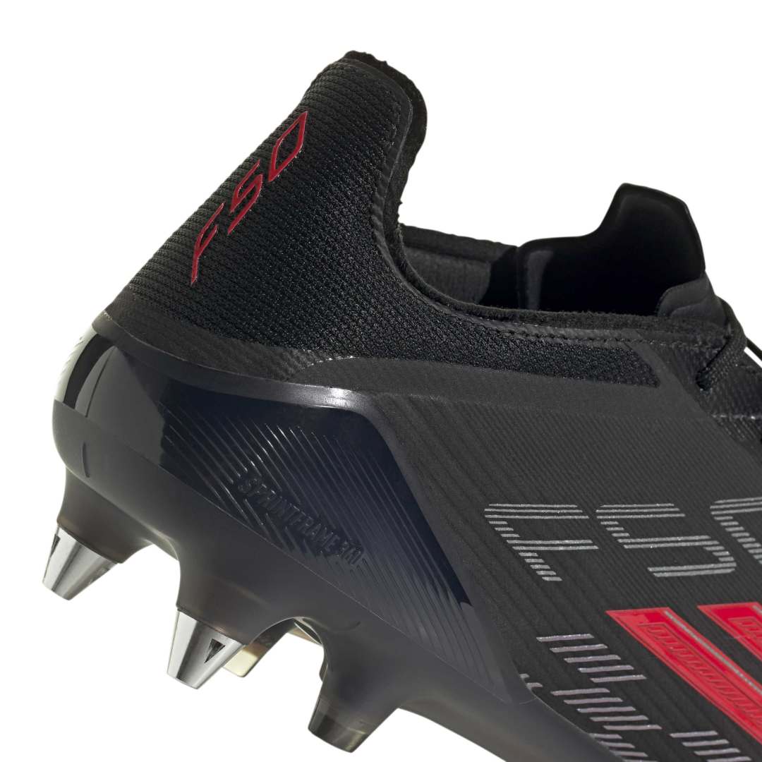 F50 Elite SG Football Boots - Black / Red / Black