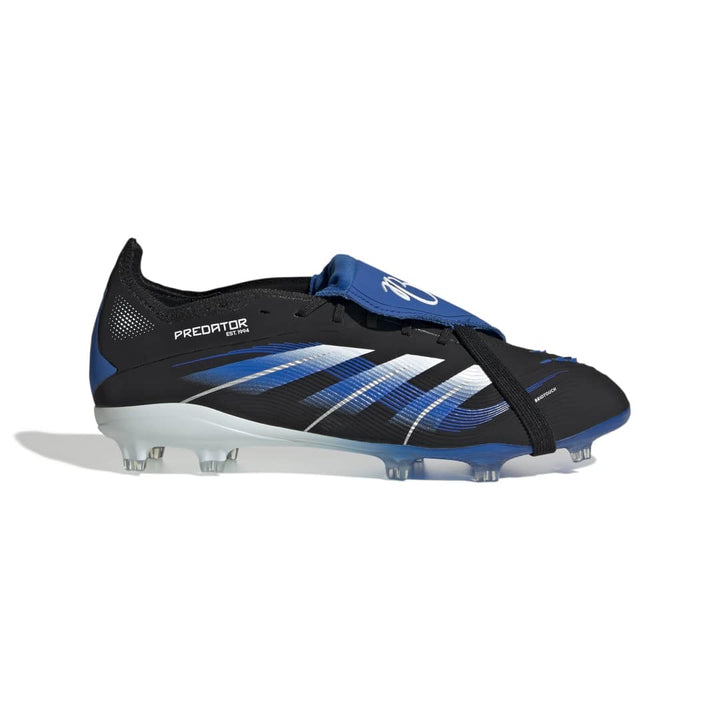 Predator Elite JB Fold-Over Tongue FG Boots Kids -  Black/ White/ Blue