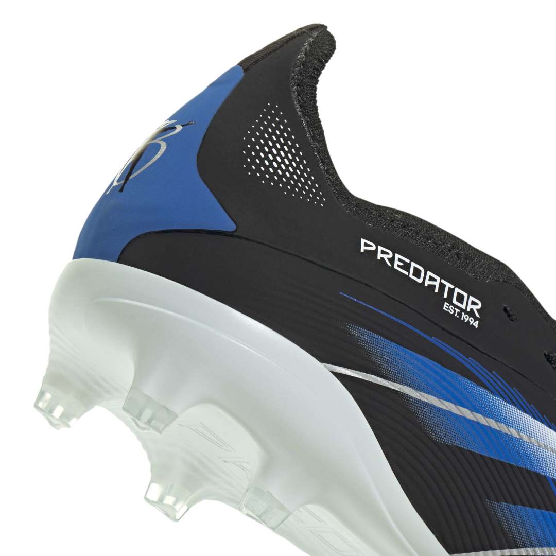 Predator Elite JB Fold-Over Tongue FG Boots Kids -  Black/ White/ Blue
