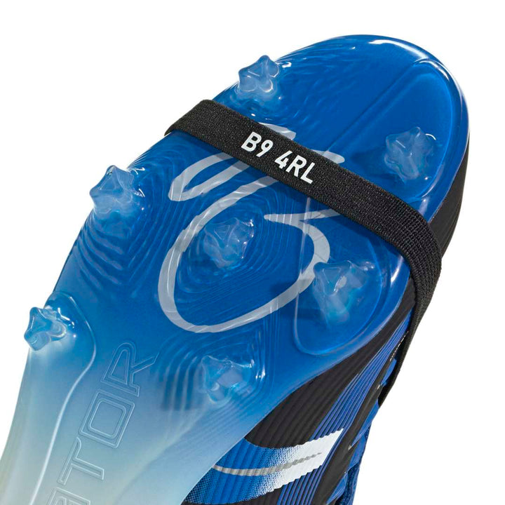 Predator Elite JB Fold-Over Tongue FG Boots Kids -  Black/ White/ Blue