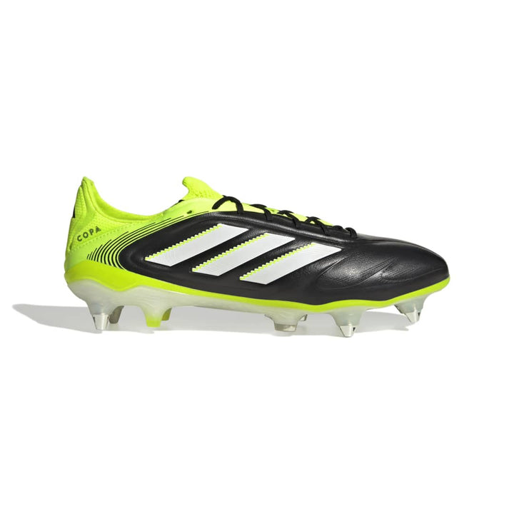 Adidas Copa Pure 3 Elite Soft Ground Boots - Core Black / White / Lucid Lemon