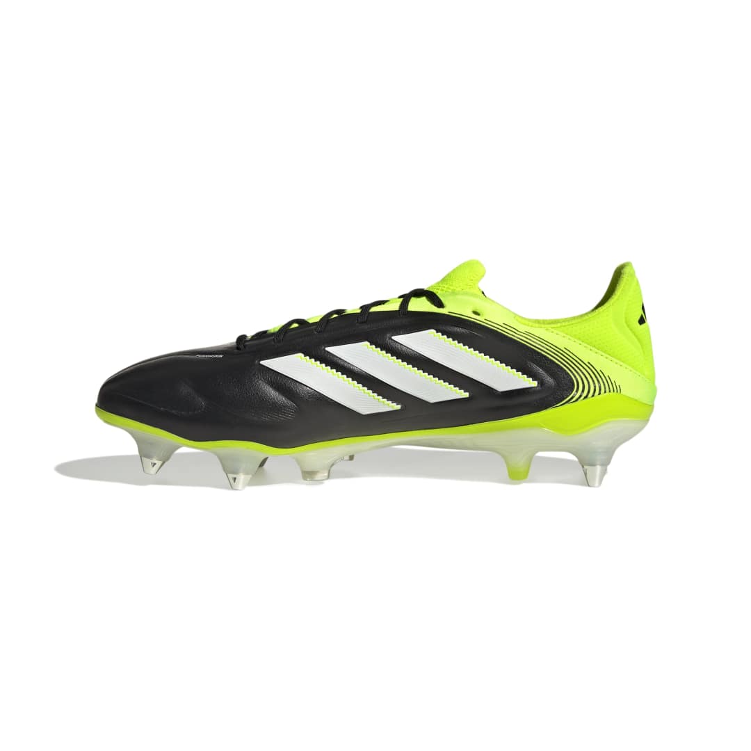 Adidas Copa Pure 3 Elite Soft Ground Boots - Core Black / White / Lucid Lemon