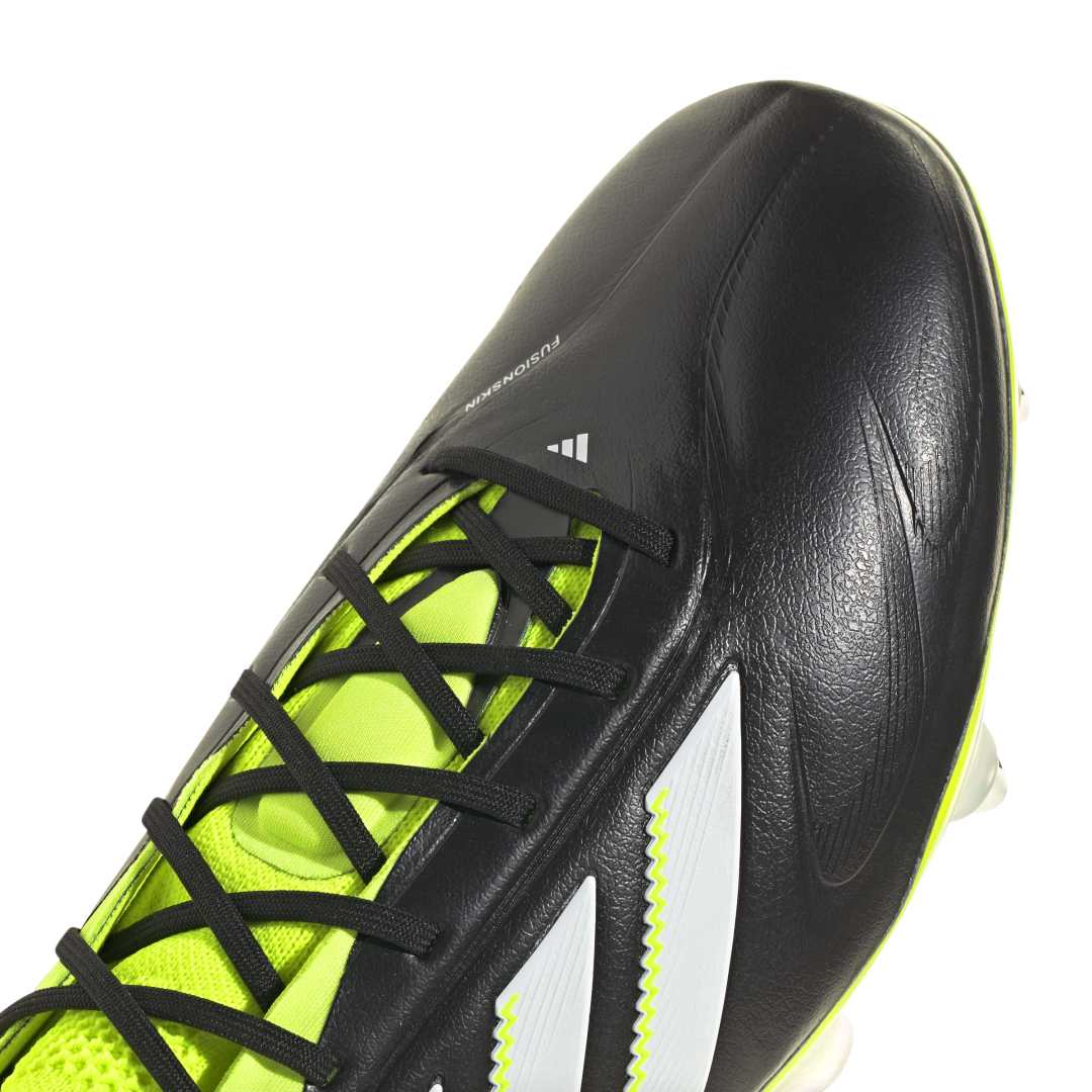 Adidas Copa Pure 3 Elite Soft Ground Boots - Core Black / White / Lucid Lemon