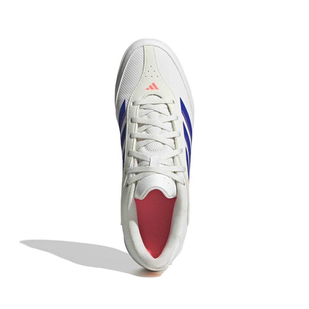 Adidas Copa Court indoor Club Futsal Shoes - White/Blue/Coral