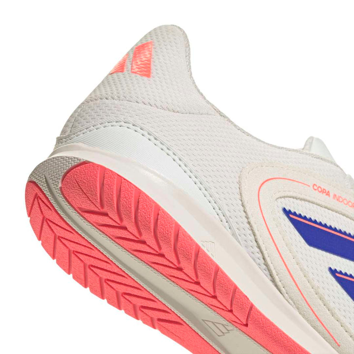 Adidas Copa Court indoor Club Futsal Shoes - White/Blue/Coral