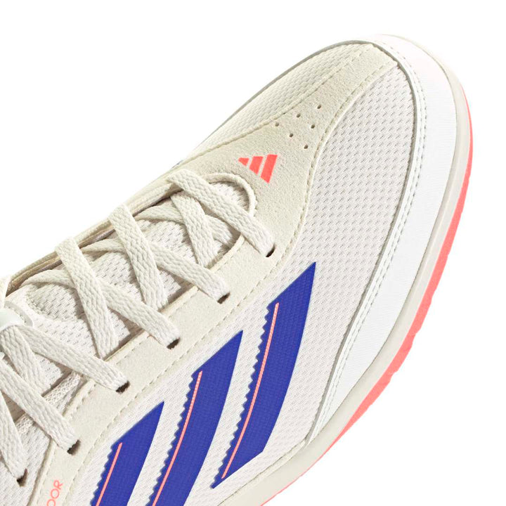 Adidas Copa Court indoor Club Futsal Shoes - White/Blue/Coral