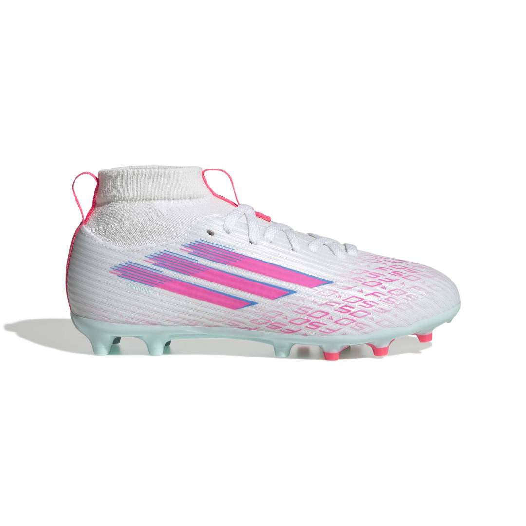 Adidas F50 Sparkfusion League FG/AG Boots Kids - Cloud White/Lucid Pink/ Cloud White