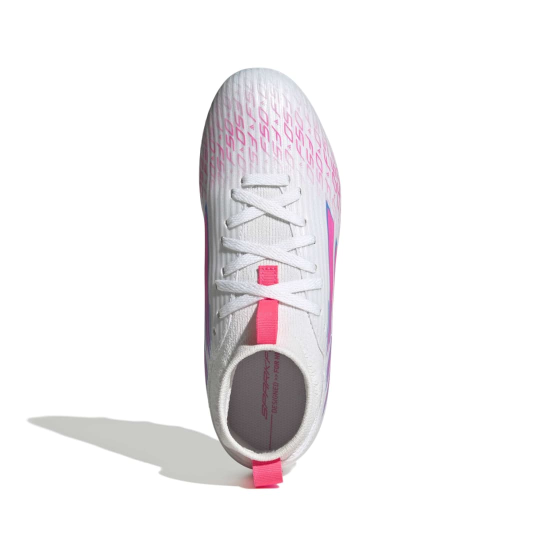 Adidas F50 Sparkfusion League FG/AG Boots Kids - Cloud White/Lucid Pink/ Cloud White