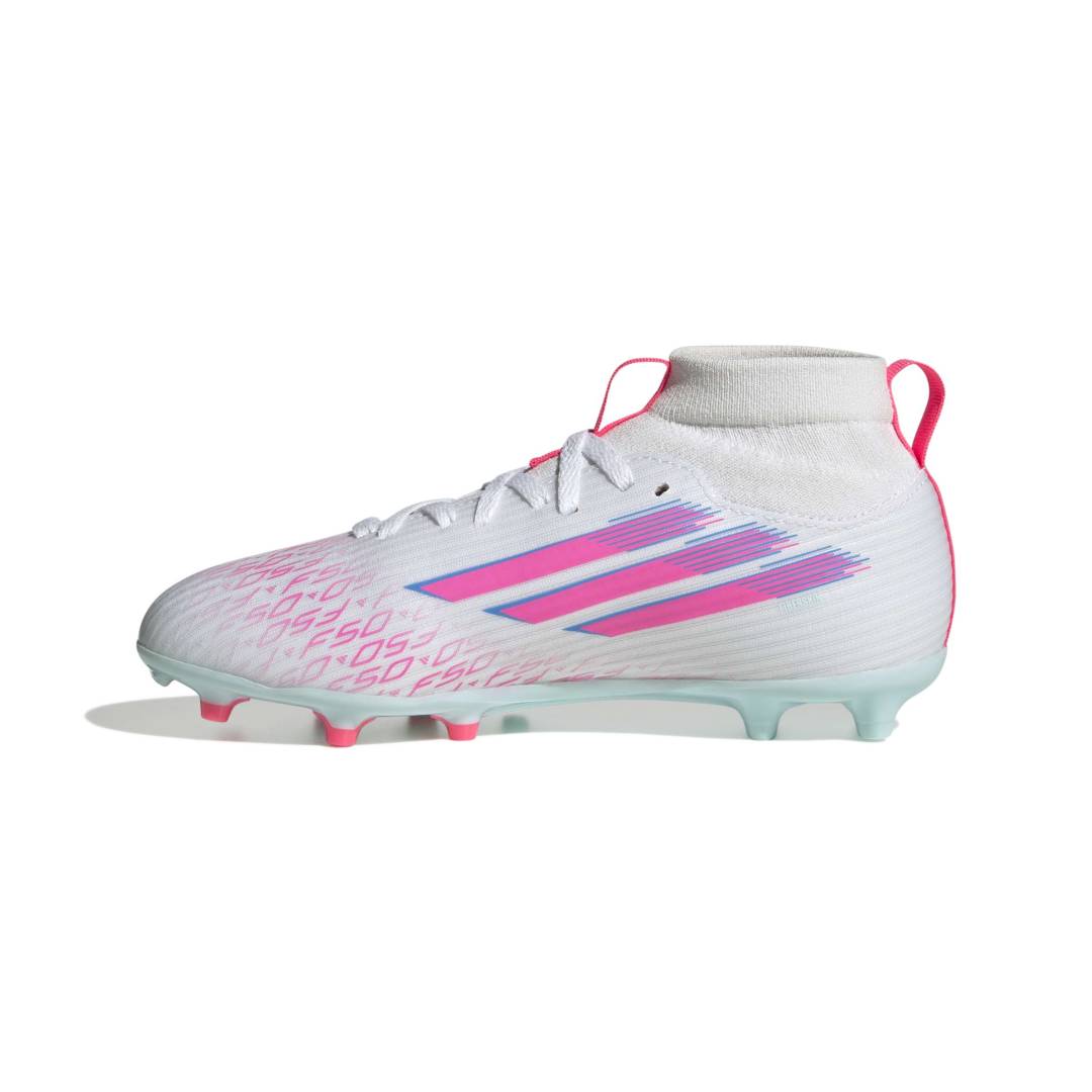 Adidas F50 Sparkfusion League FG/AG Boots Kids - Cloud White/Lucid Pink/ Cloud White