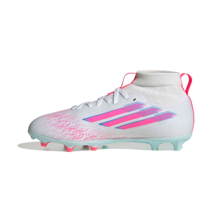 Adidas F50 Sparkfusion League FG/AG Boots Kids - Cloud White/Lucid Pink/ Cloud White