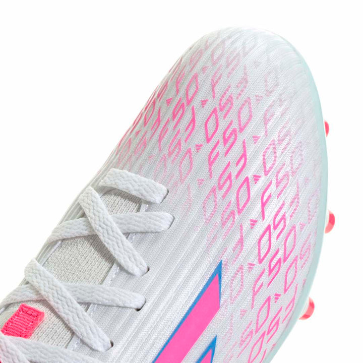 Adidas F50 Sparkfusion League FG/AG Boots Kids - Cloud White/Lucid Pink/ Cloud White