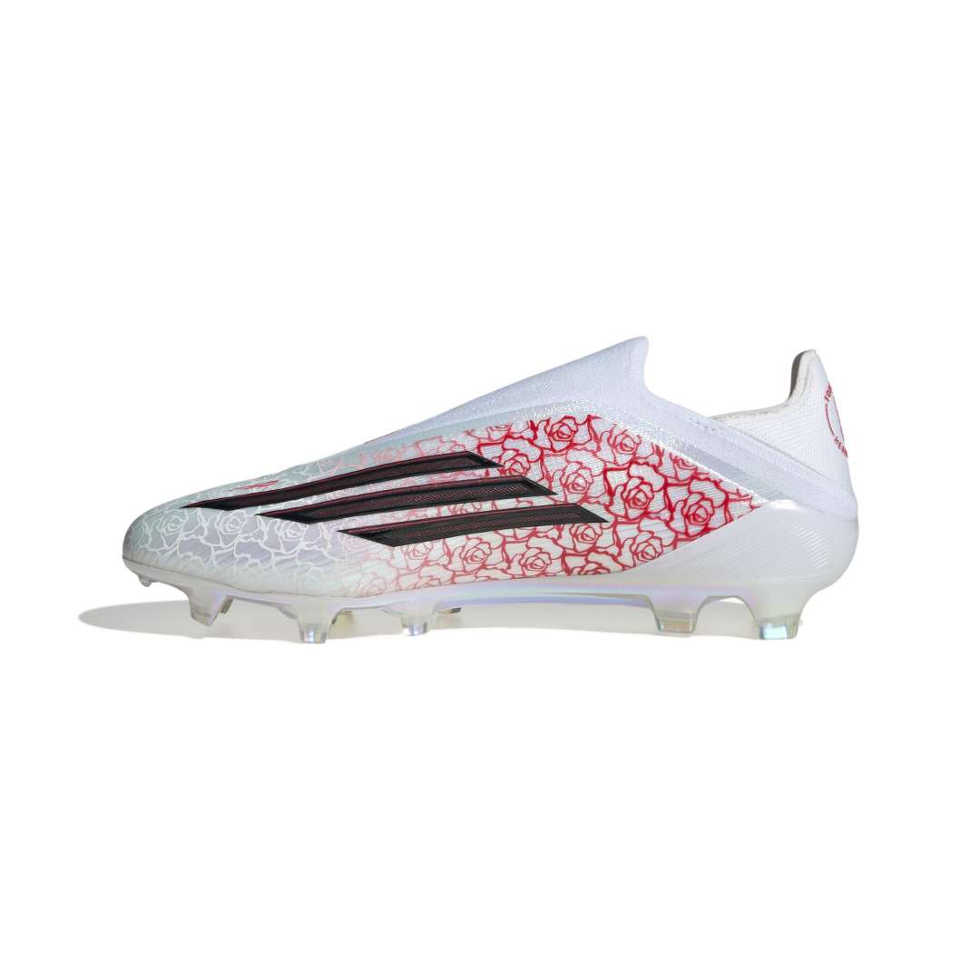 F50 Elite Laceless FG Football Boots - Lamine Yamal - White / Red / Black