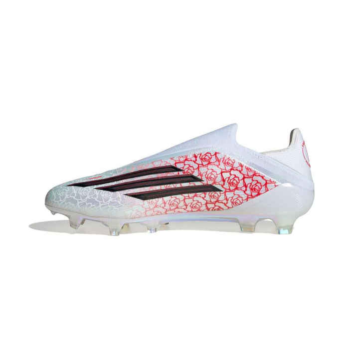 F50 Elite Laceless FG Football Boots - Lamine Yamal - White / Red / Black
