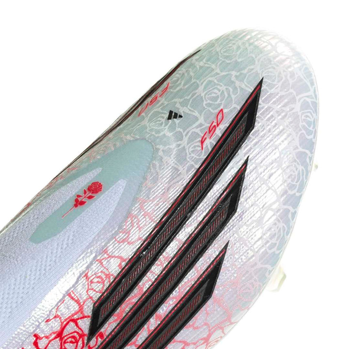 F50 Elite Laceless FG Football Boots - Lamine Yamal - White / Red / Black