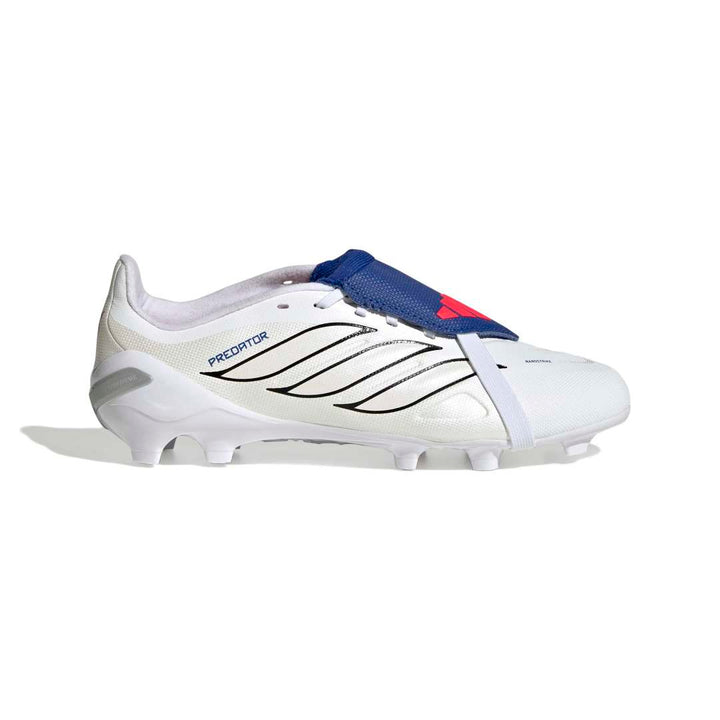 Predator League Fold-Over Tongue FG Boots Kids - Metallic / White / Royal Blue