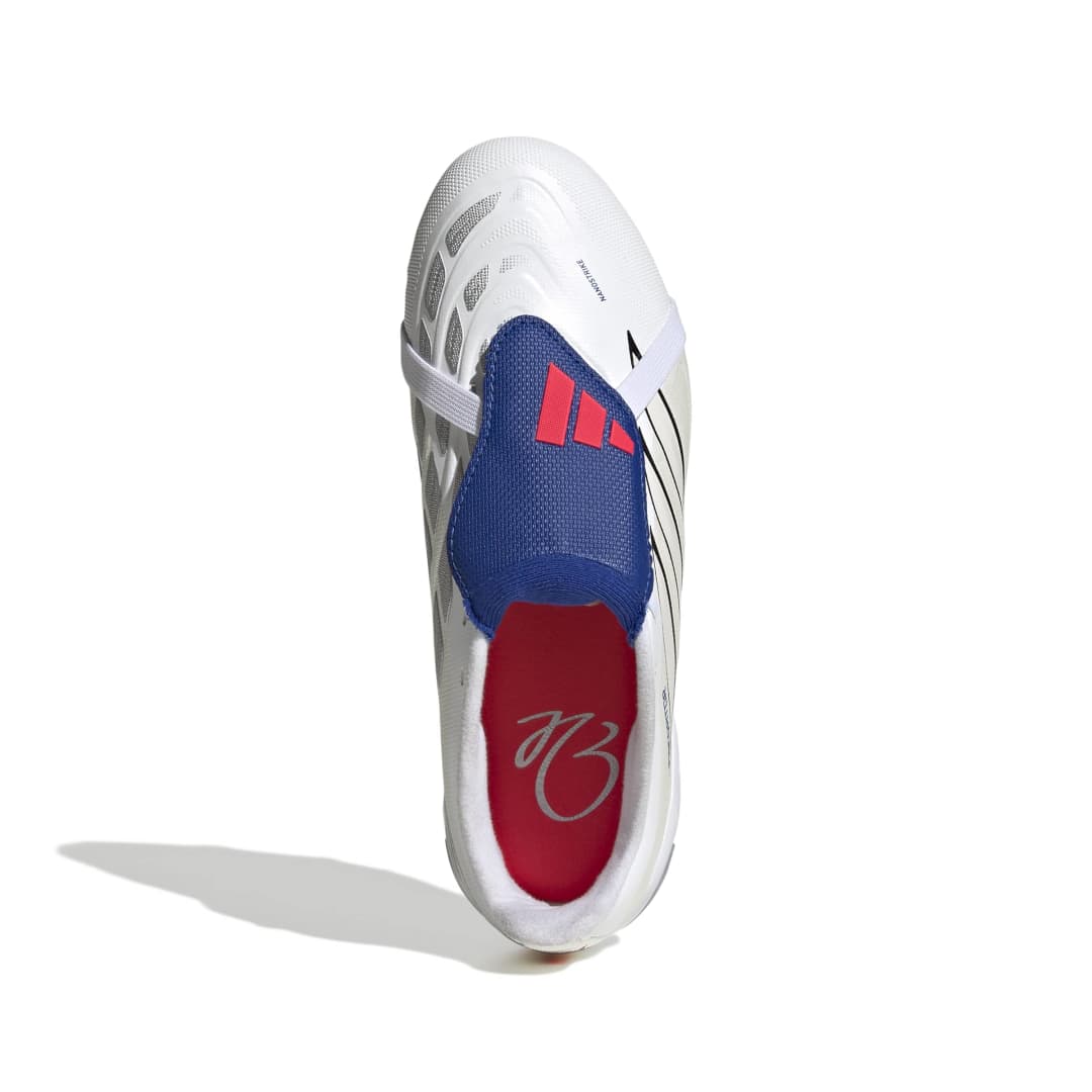 Predator League Fold-Over Tongue FG Boots Kids - Metallic / White / Royal Blue