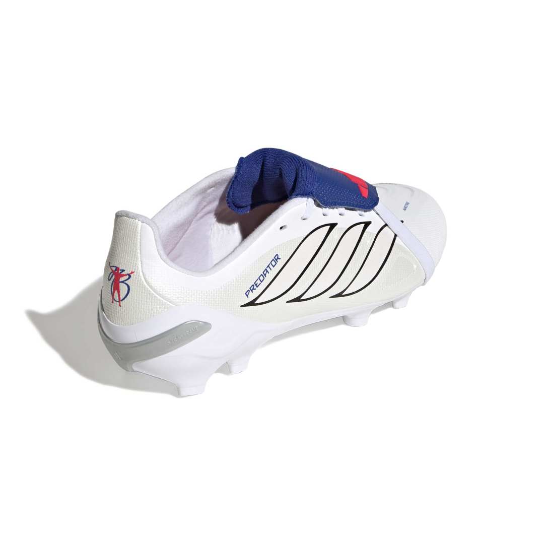 Predator League Fold-Over Tongue FG Boots Kids - Metallic / White / Royal Blue