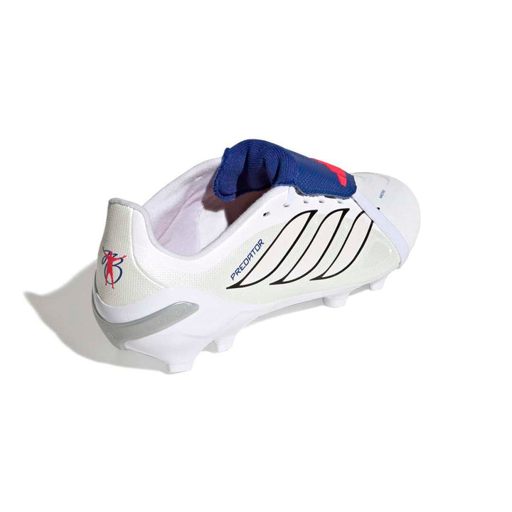 Predator League Fold-Over Tongue FG Boots Kids - Metallic / White / Royal Blue