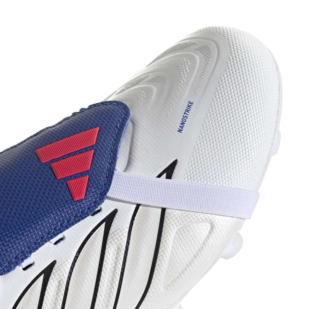 Predator League Fold-Over Tongue FG Boots Kids - Metallic / White / Royal Blue