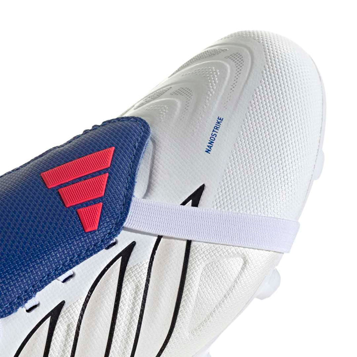 Predator League Fold-Over Tongue FG Boots Kids - Metallic / White / Royal Blue