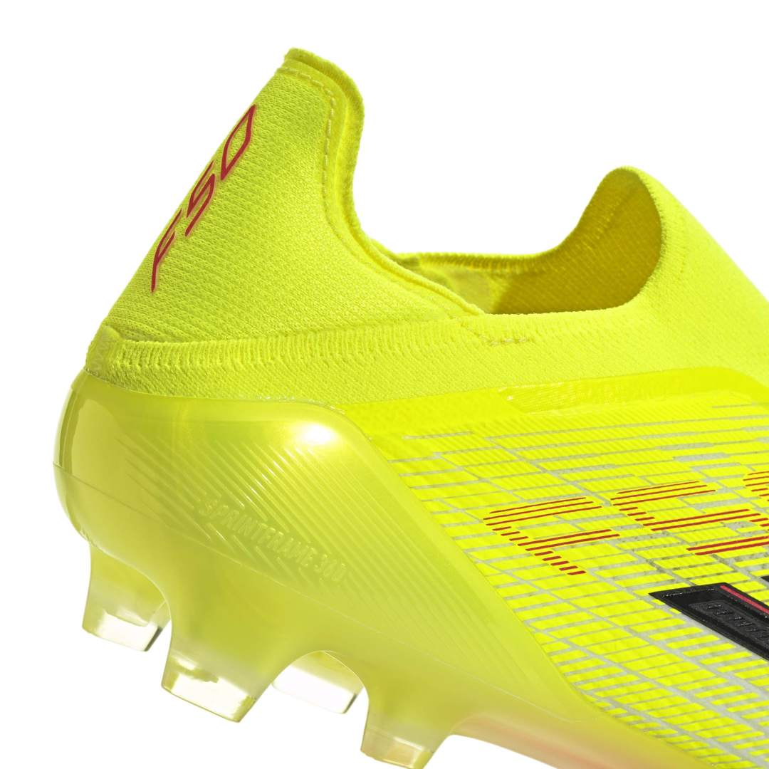 F50 Elite Laceless FG Boots - Yellow / Black / Red