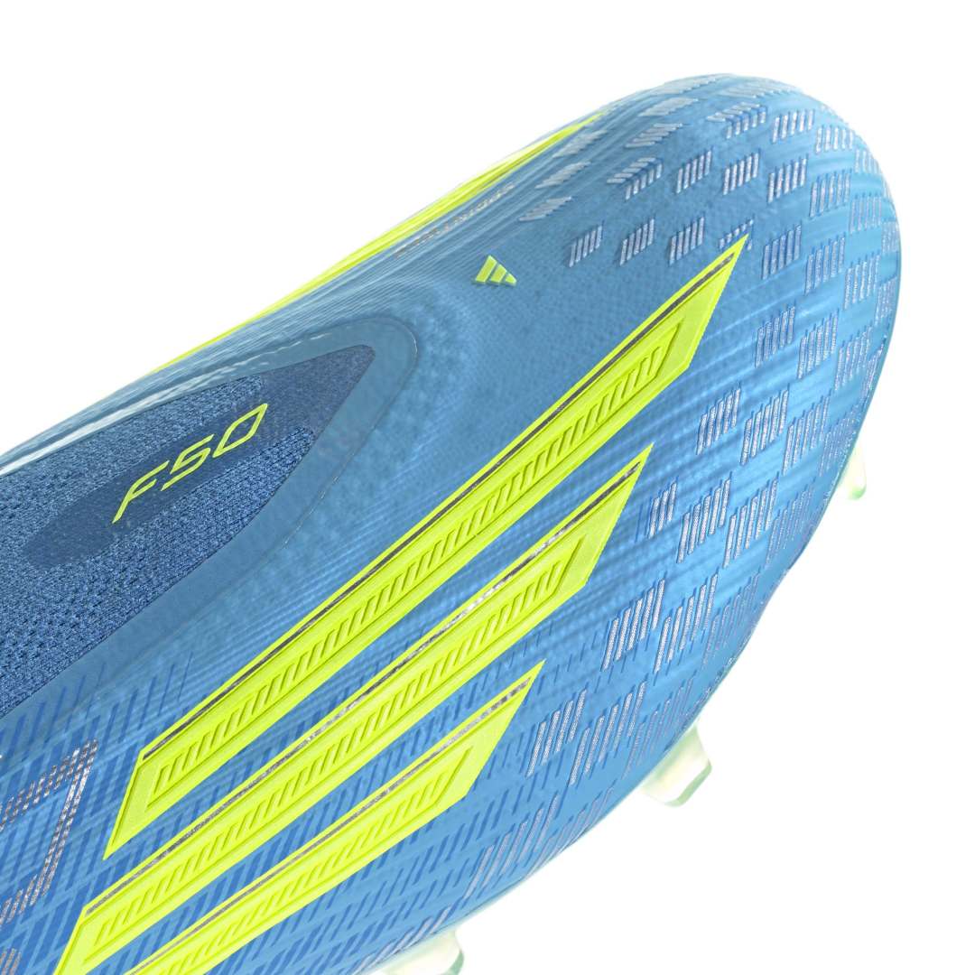 F50 Elite Laceless FG Boots – Blue / Yellow