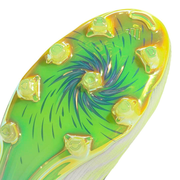 F50 Sparkfusion Elite Mid Cut FG/AG Womens Boots - White / Iron / Yellow