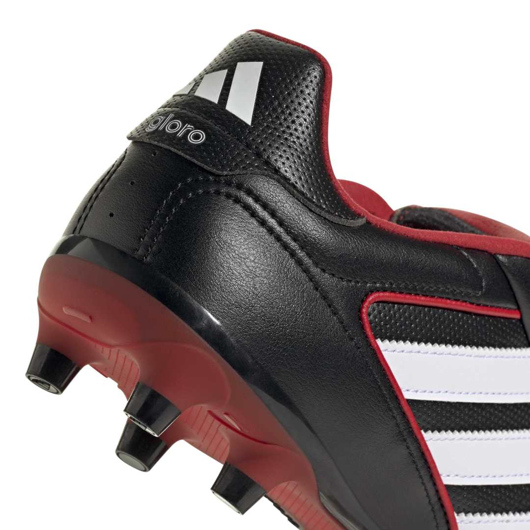 Adidas Copa Gloro 2 Firm Ground Boots - Black / White / Scarlet