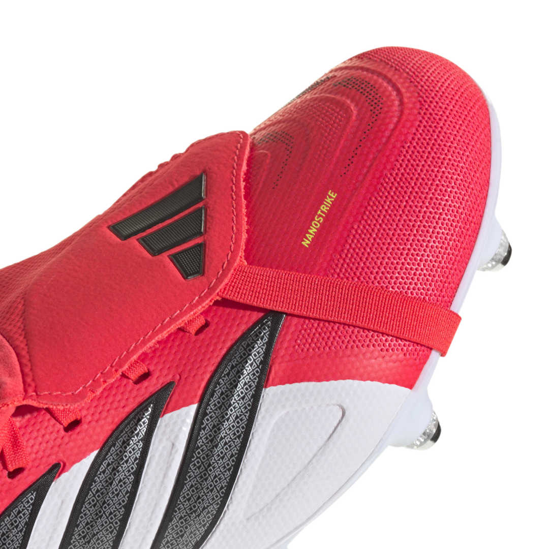Predator League Fold-Over Tongue SG Boots - Red / Black / White