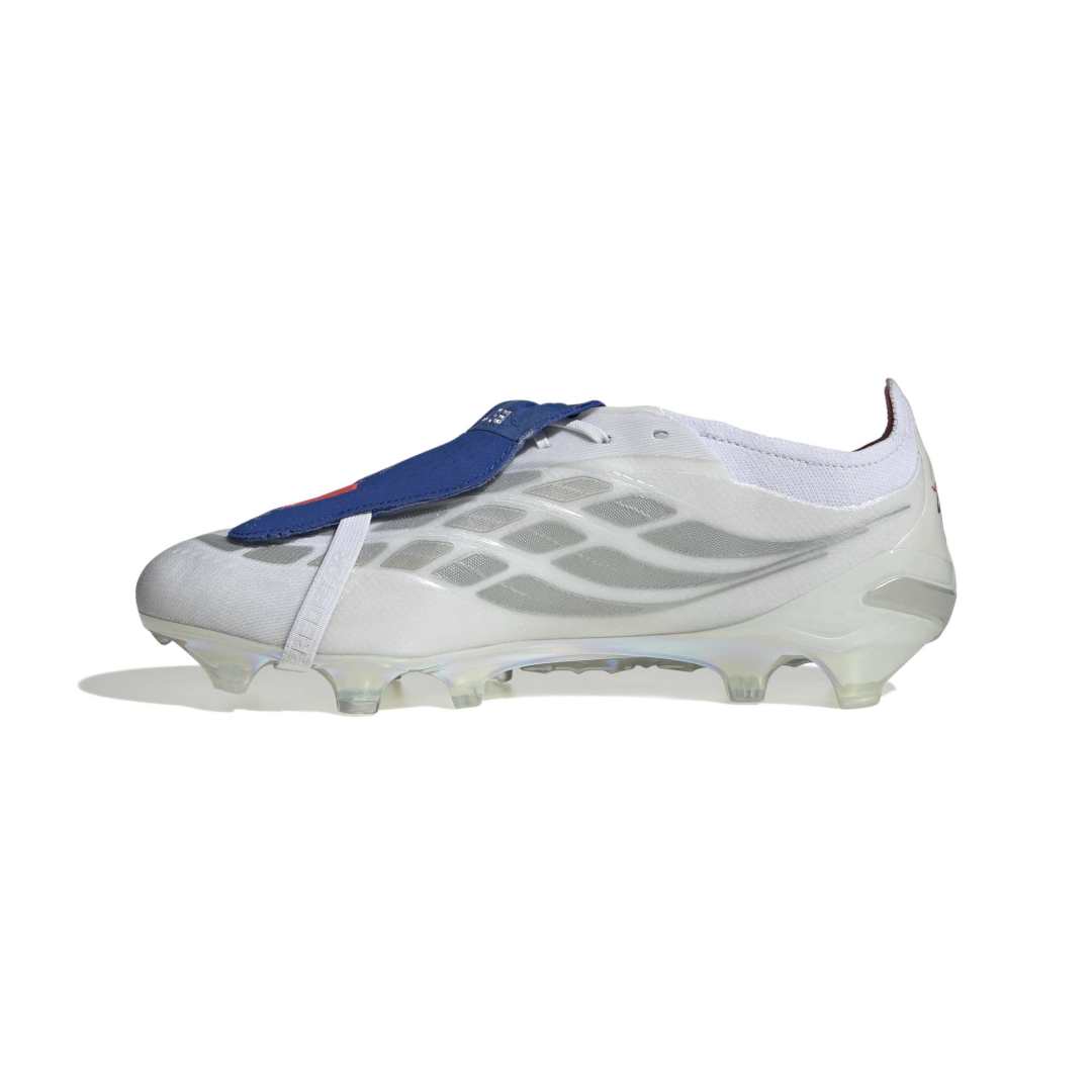 Predator Elite Fold-Over Tongue FG Boots - White / Metallic / Blue