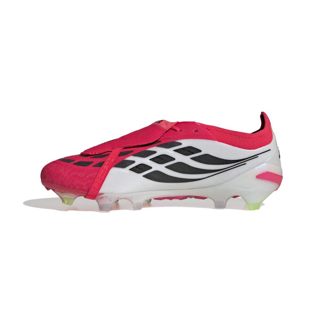 Predator Elite Fold-Over Tongue FG Football Boots - Red / Black / White