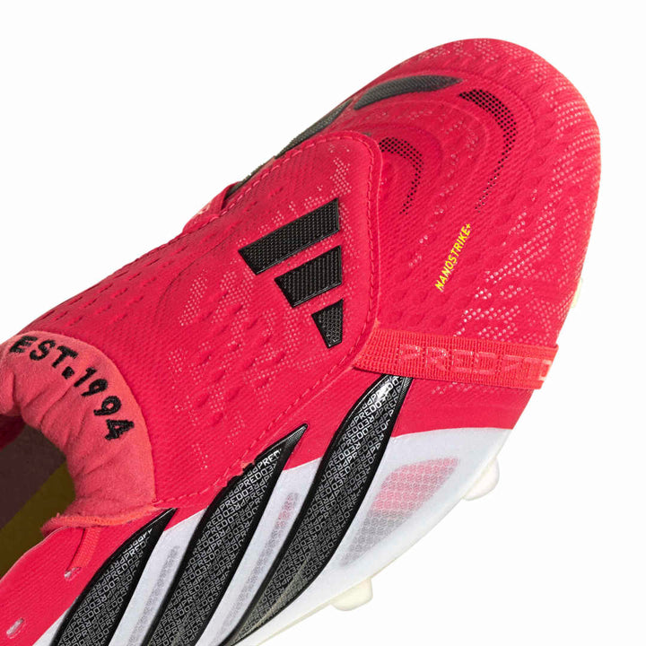Predator Elite Fold-Over Tongue FG Football Boots - Red / Black / White