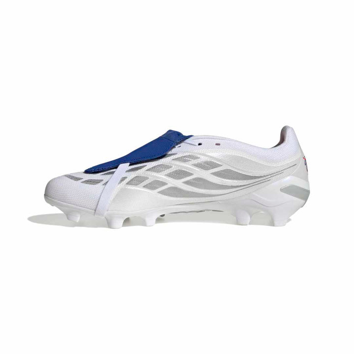 Predator League Fold-Over Tongue FG Boots - Metallic / White / Royal Blue