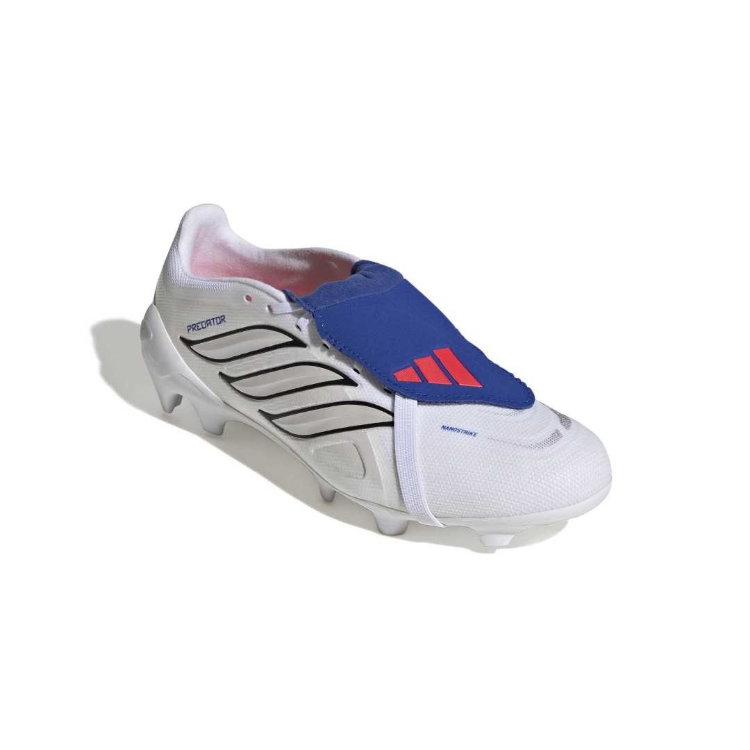Predator League Fold-Over Tongue FG Boots - Metallic / White / Royal Blue
