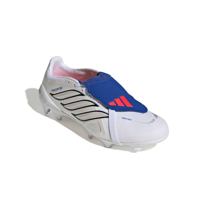 Predator League Fold-Over Tongue FG Boots - Metallic / White / Royal Blue